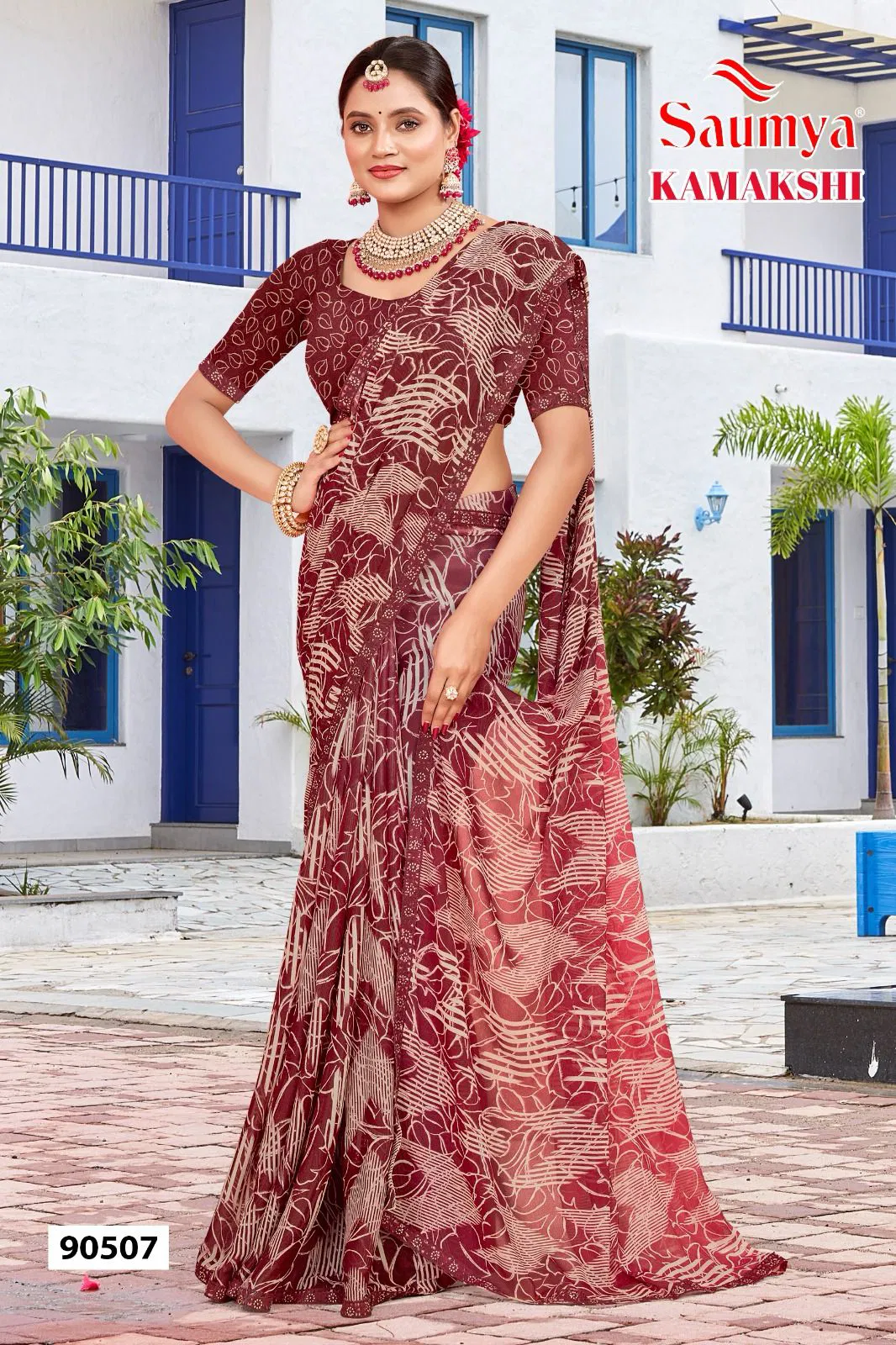 Kamakshi By Saumya Georgette Saree Wholesale Online